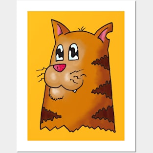 Orange Cat Posters and Art